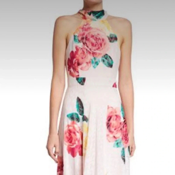 Laundry by Shelli Segal Floral/Animal Print Mock Neck - Picture 3 of 11